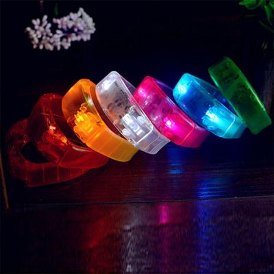 China >>>HOT environment friendly! ! Unisex Sound Controlled Light Up LED Bracelet Activated Glow Flash Bracelet For Christmas for sale