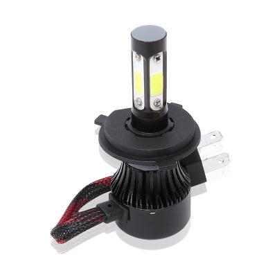 China 60W 6000LM 6000K S4 4 H4 Turbo Fan LED Side Headlight Bulb For Auto Cars Universal for sale