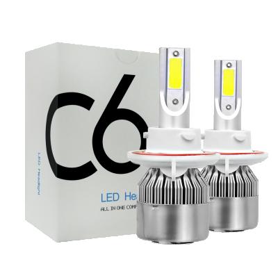 China auto led headlight bulbs H7 LED H11 H4 Hi / Lo H1 H3 H8 HB1 HB4 H13 H16 9005 C6 car led headlight bulbs universal for sale