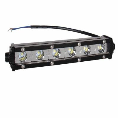 China 7 inch 18W Super Slim spot driver-beam work light bar offroad 4x4 12V single row barra led 7 inch for sale