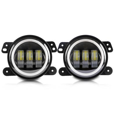 China Led For Motorcycle ATVs Offroad 4 Inch 30W Round 7D LED Fog Lights LED Driving Lamp for sale