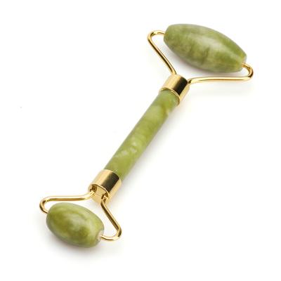 China Portable Natural Quartz Facial Massager For Wrinkle Remover Skin Therapy Private Label Massager Jade Face Roller for sale