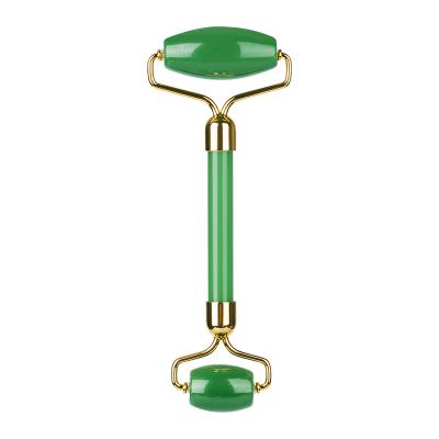 China 2020 new facial design patent good quality green aventurine jade roller for facial massager for sale