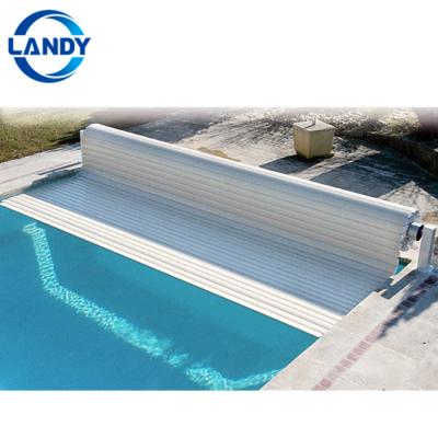 China Easy Install Landy Swimming Pool Cover Automatic Hard Plastic for sale