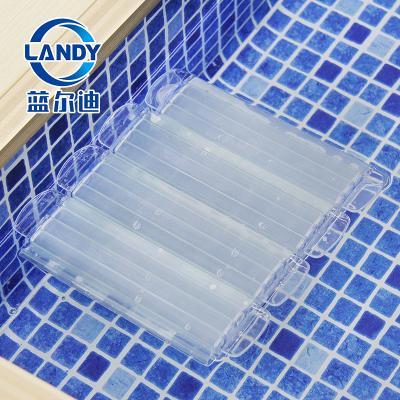 China Swimming Pools New Invention Custom Safety PC Cover Swimming Pool Cover Glow At Night for sale