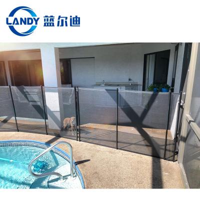 China Easily Assembled Removable Inground Guardrail Wide Panel Black for sale