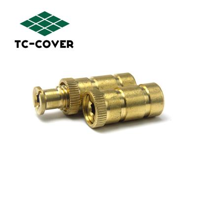 China Install Pool To Cover Pool Safety Cover Brass Anchors One Size Gold, Brass Plactic Cap Custom Copper for sale