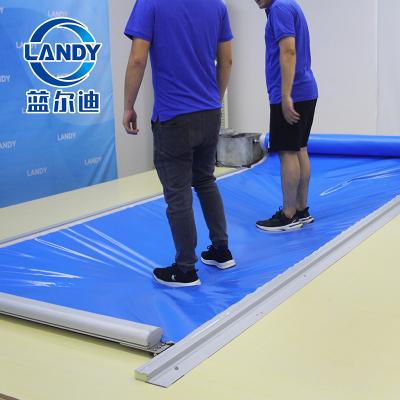 China PVC Above Ground Version Deck Mounted Automatic Swimming Pool Cover for sale