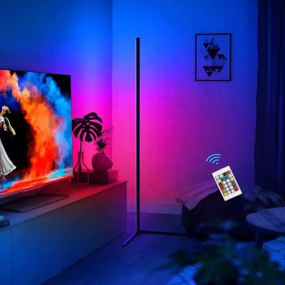 China Easy to Assemble and Detachable 55 Inch RGB LED Floor Lamp Corner Mood Lighting Remote Control Atmosphere Position RF Lamp for sale