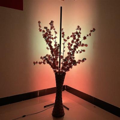 China Easy to Assemble and Detachable LED Light RGBIC Modern Nordic Decorative Tripod Corner Remote Control Floor Lamp for sale