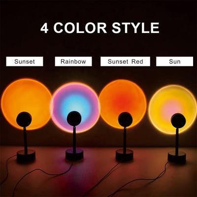 China Modern Background LED Sunset Lamp Sunset Table Lamp Light Modern Decoration Standing Light for sale