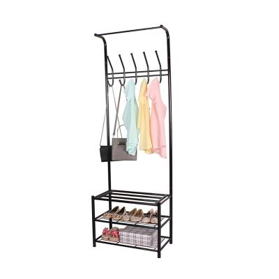 China Sustainable Home Organization Entryway Clothes Racks And Durable Wall Mounted Shoe Racks for sale