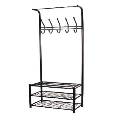 China Sustainable Multifunctional Strong Tube Steel Pipe Storage Rack Heavy Storage Rack With Hook for sale