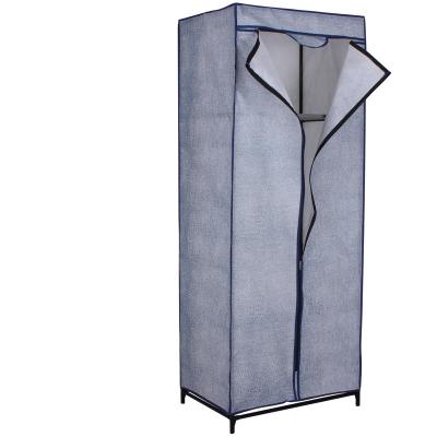 China Nonwoven Fabric Foldable Cheap Single Wardrobe Portable Clothes Cabinet for sale