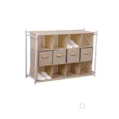 China Home Furniture Convertible Space Saving Storage Rack With Storage Box for sale