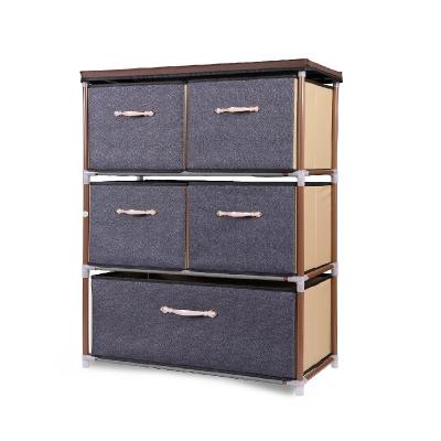 China JY07-1 Oxford Cloth Chest Of Drawers Foldable For Bedrooms Furniture Customized Size for sale