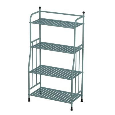 China Sustainable Household Multi Functional Bathroom And Kitchen Racks Steel Storage Shelf for sale