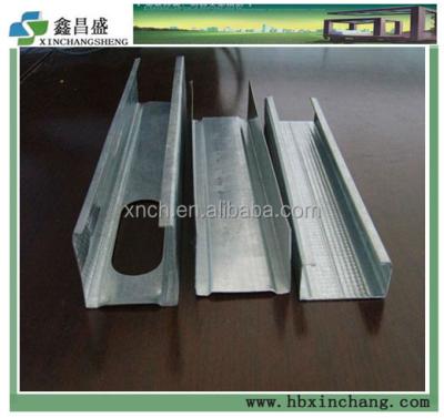 China Fireproof metal stud and track for gypsum board drywall partition for sale