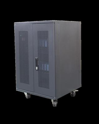 China Office School Multimedia Machine 20 Bays AC Charging Cart With Power-up Pad Charging Station For Tablets for sale