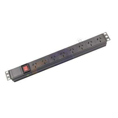 China Industrial Australian Type Power Strip, Rack PDU Strip, Aluminum Shell 19inch 1U for sale