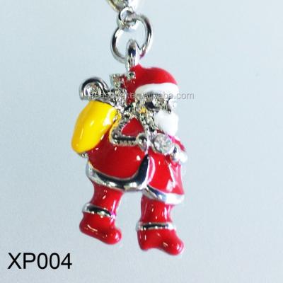 China CLASSIC Drip Diamante Metal Santa Claus Bracelet Necklace Gift Pendant Christmas Ornaments Accessories Wholesale for sale