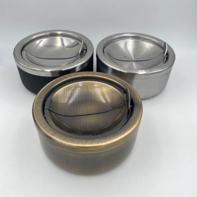 China Simple and elegant stainless steel wind proof ashtray Stainless Steel Ashtray for sale