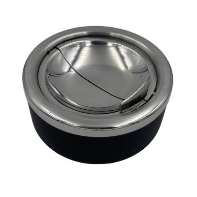 China Simple and elegant stainless steel wind proof ashtray Stainless Steel Ashtray for sale