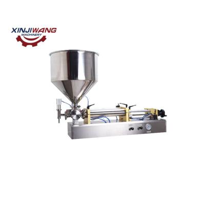 China Beverage factory supply horizontal small paste piston filling machine for shampoo and shower gel for sale