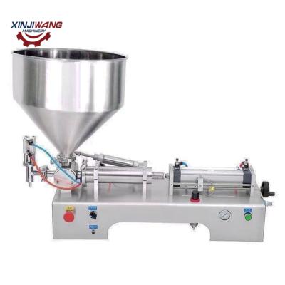 China Semi Automatic Bottle Liquid Jar Tomato Sauce Chili Sauce Beverage Honey Filling Packing Machine for sale