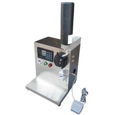 China Small Peristaltic Products 502 Pump Nail Polish Stick Semi-automatic Quantitative Bottle Filling Machine for sale