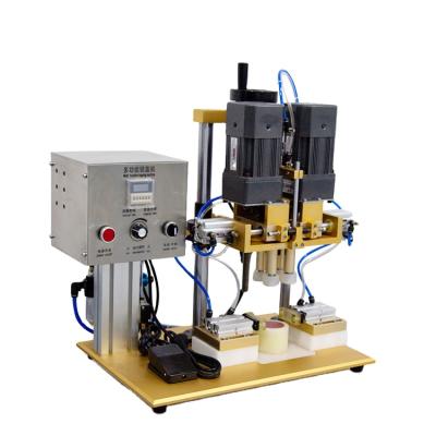 China Food Low Price Semi Automatic Pneumatic Plastic Spray Bottle Screw Capping Machine for sale