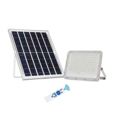 China Garden 200w IP65 Waterproof Lamps Outdoor Led Street Lights With Sensor Solar Panels Light Solar Flood Lights for sale