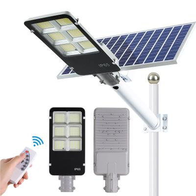 China Waterproof High Power 100w/150w/200W LANDSCAPE Ip65 Remote Control Energy Saving Led Solar Lights Outdoor Street Light for sale