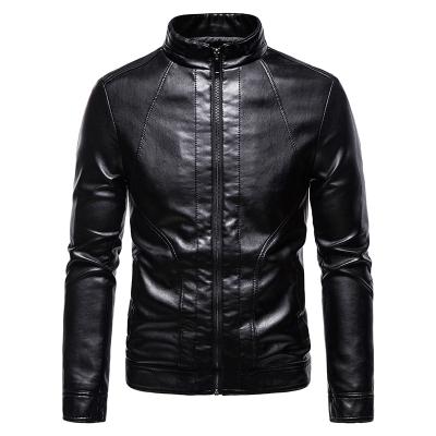 China Waterproof new 2021-2022 men's custom favors big yards cultivate his morality fashion big yards leather jackets for sale