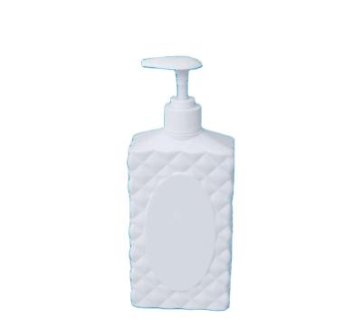 China Durable Luxury HDPE Empty Body Wash Bottle Container Modern Plastic Shampoo Bottle for sale