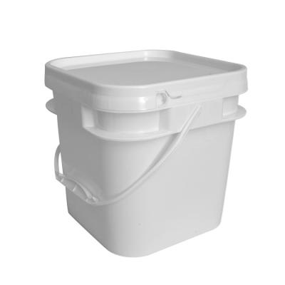 China Durable Customize Shape Rectangular 25 Liter Bucket Cheap Plastic With Cover for sale