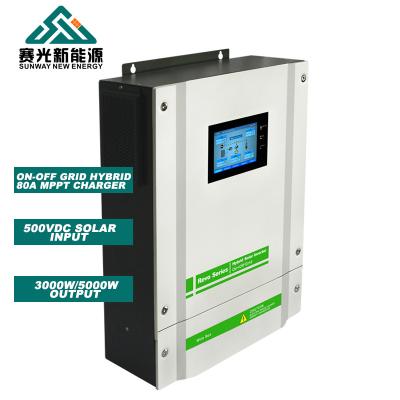 China Hybrid Solar Inverter 3kw 5kw Home Appliance On/Off Grid Solar Inverter Hybrid Solar Inverter for sale