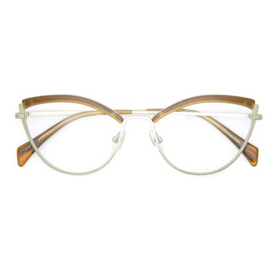 China Unisex Optical Frame Fashion Cat Eye Handmade Acetate Optical Frames for sale