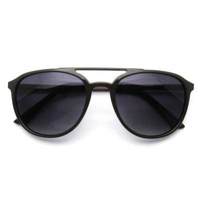 China Customizable fashion sunglasses oval tr90 double bridge polarized sunglasses for sale