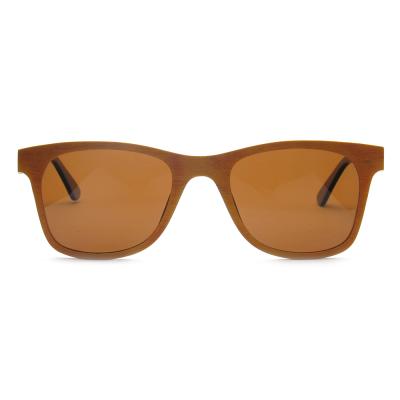 China Fashion Sunglasses Wholesale Classic Brown Polarized Wooden Man Sunglass for sale