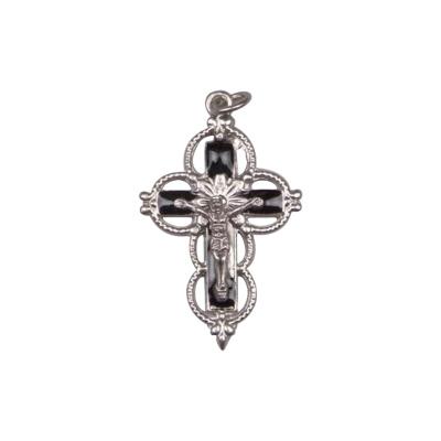 China Europe Orthodox Silver Lord Jesus Crucifix Pendant Necklace Religious for sale