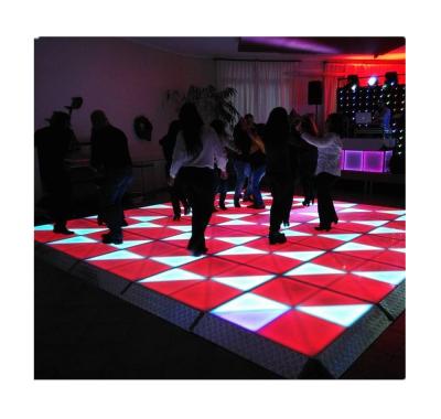 China Stage events party wedding stage dmx 512 led dance floor 1m*1m dance floor mats for sale