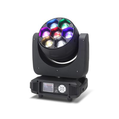 China Stage Head Party Lights RGBW 4in1 DMX Control Portable Led Moving Zoom Beam Wash Light 7pcs*40w for sale