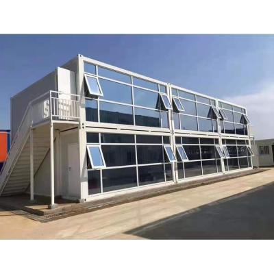 China Factory Modern Contemporary Industrial Direct Assembly Large Space Container Luxury Container House 20 Feet Prefab House Office for sale