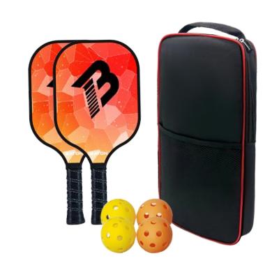 China 2021 Carbon Fiber / Fiberglass Wholesale Customized Carbon Pickleball Paddle China Pickleball Paddle Set for sale