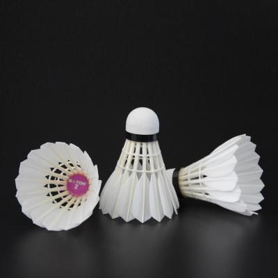 China High quality professional tournament stick NO.2 goose feather badminton shuttlecock same as Lingmei 80 feather shuttle for sale