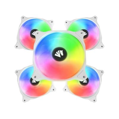 China Wholesale Factory WD-5PACK RGB LED Computer Case Fan DC 12V PC Cooling Silent Quiet Computer Case Fan for sale