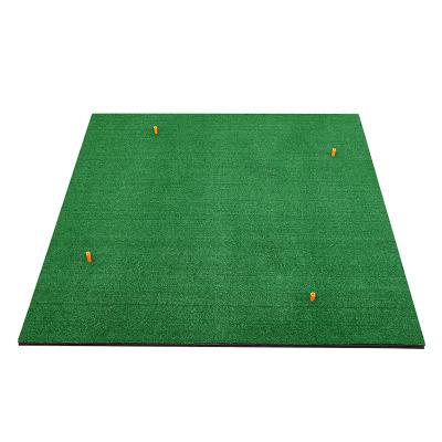 China Durable Custom Rubber Golf Practice Mat Golf Base Mat Artificial Batting Practice Mat Golf Factory Grass Field Practice Mat for sale