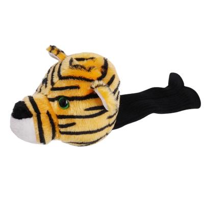 China Stylish Handmade Colorful Customizable Animal Golf Supplies Cute Tiger Hood for sale