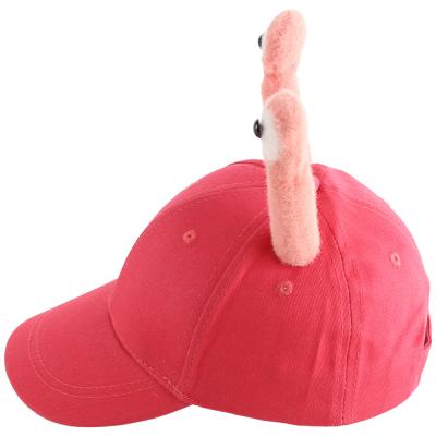 China HT-451 6 Panel Children's Simple Animal Pattern Baseball Cap High Quality Soft Breathable Cute Unisex Cotton Hat Cap Fashion for sale